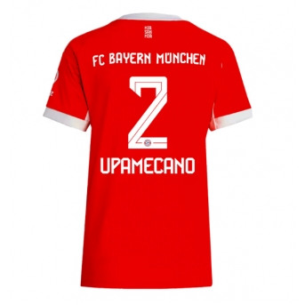 Billige Fotballdrakt Bayern Munich Dayot Upamecano #2 Replika Hjemmedrakt Dame 2025-26 Kortermet